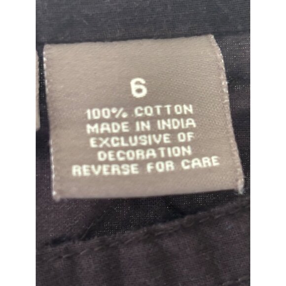 Kenar Bohemian Black & Orange Brown Waist Band Embellished Skirt Size 6 - Picture 6 of 14